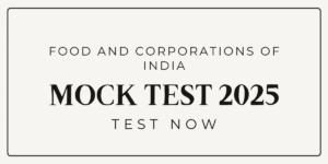 FCI Mock test 2025